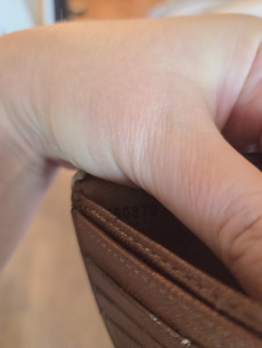 Bad Condition Louis Vuitton Monogram Canvas Wallet - Dark Brown with Gold Motif - Picture 3 of 5